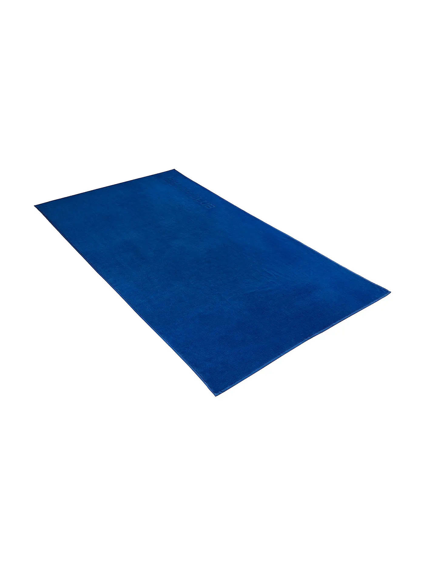 VOSSEN | Velour-Strandtuch "Beach Club" 100x180cm | blau